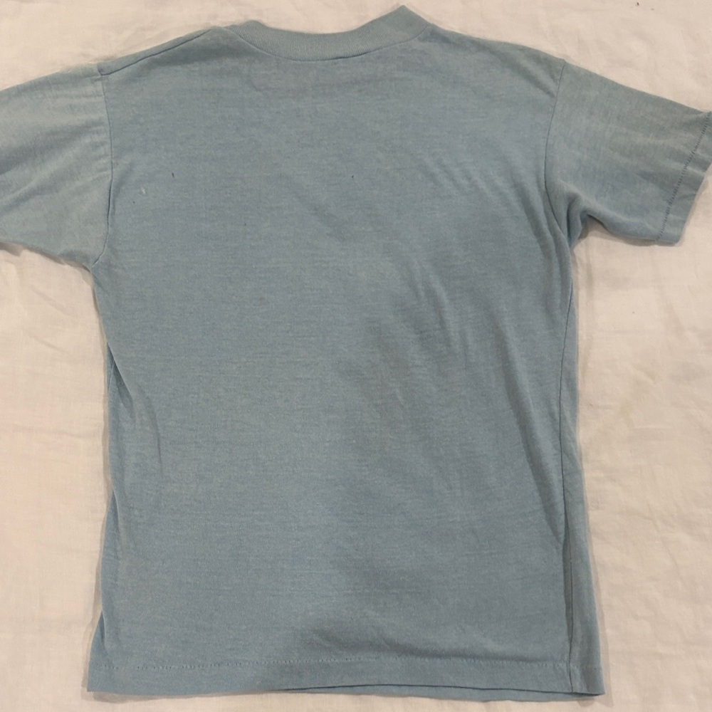 Blue Vinnie Babarino Welcome Back Kotter John Travolta Vintage Graphic T-Shirt - Picture 2 of 4
